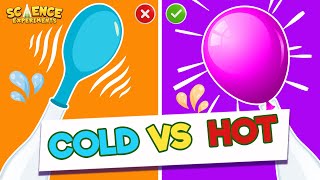 SelfInflating Balloon  Hot And Cold Air Science Experiment For Kids  Cold And Hot Balloon Trick [upl. by Edieh]