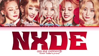 GIDLE Nxde Lyrics Color Coded Lyrics [upl. by Duile511]