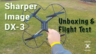 Sharper Image DX3 Quadcopter  Drone Mechanic Unboxing and Flight Test [upl. by Hyps516]