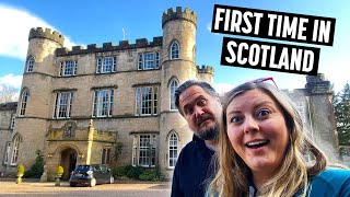 Americans First Time in Scotland  Staying in a Castle [upl. by Lienet]