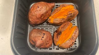 Air Fryer Baked Sweet Potatoes Recipe [upl. by Loredana]