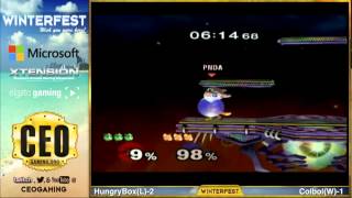 CEO Winterfest 2014  SSBM Grand Finals  Colbol vs HungryBox [upl. by Schwinn]