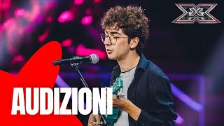 Lemozione di Fabio sul palco di X Factor 2023 AUDIZIONI [upl. by Irim]