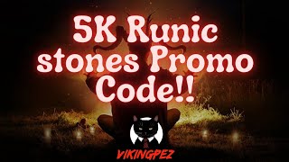 5K Runic Stones Promo Code  Vikings War of Clans [upl. by Kroy]