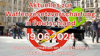 Aktuelles zur Waffengesetzverschärfung in Deutschland VDB Livestream am 25062024 Teil 1 [upl. by Konopka]