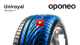 Tyre Uniroyal Rainsport 3 ● Summer Tyres ● Oponeo™ [upl. by Enirehtak]