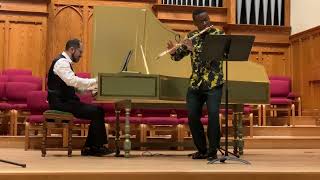 Flutist Brandon Patrick George and harpsichordist Mahan Esfahani [upl. by Eiuqnimod]