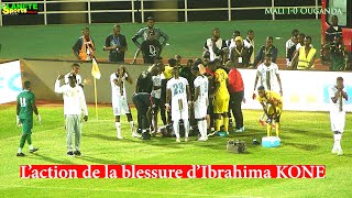 Ibrahima Koné attaquant des Aigles blessé face à lOuganda voici laction [upl. by Airamasor648]