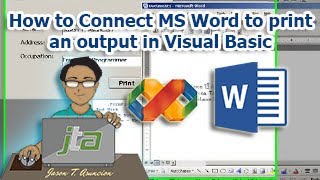 How to Connect MS Word to print an output in Visual Basic [upl. by Atiuqet]