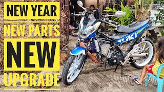 NEW YEAR NEW PARTS Ilabas Ang Lakas Suzuki Raider 150 Fi [upl. by Snapp393]