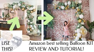 BEST Selling Balloon Garland Kit on AMAZON Review and Tutorial Without Frame [upl. by Annaeg734]