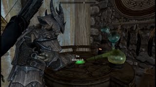 Skyrim Gameplay  Archer potions crafted with Alchemy [upl. by Enneira]