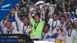 Real Madrid All 160 Goals 20132014 [upl. by Divd262]