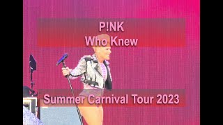 Pnk  WHO KNEW  Summer Carnival 2023 Tour Cologne [upl. by Bergess597]