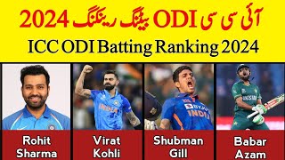 ICC ODI Batting Rankings 2024 [upl. by Dedie73]