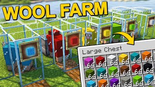 The EASIEST Wool Farm in Minecraft 121 Tutorial [upl. by Ardnasirhc]