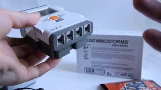 LEGO Mindstorms NXT brick unboxing and Power Functions Test HD [upl. by Ponce888]