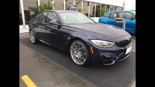 BMW M3 F80 in Tanzanite Blue with Competition Package  Walkaround Review [upl. by Assedo]