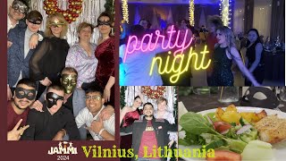 Vilnius Lithuania party vlogs  enjoying with friends and colleagues Europe party Night life [upl. by Burlie]