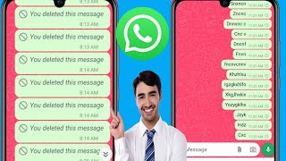 How To Recover Deleted Messages On WhatsApp 2024  WhatsApp Deleted Messages Recovery [upl. by Coraline]