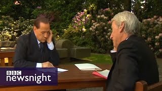 TRAIL Interview with Silvio Berlusconi  Newsnight [upl. by Akehsal]