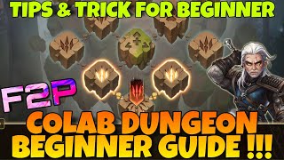 COLAB DUNGEON BEGINNER GUIDE  SUMMONERS WAR X THE WITCHER III WEEK 1 [upl. by Lybis]