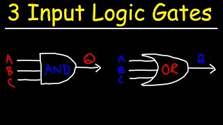 3 Input Logic Gates With Truth Tables  AND NAND OR amp NOR [upl. by Aerda762]