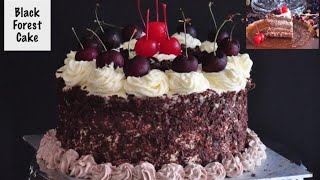 Black Forest Cake  Softest Chocolate Sponge  No Alcohol [upl. by Imogen]