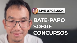 Live  07082024  BatePapo sobre concursos [upl. by Nylsirk]