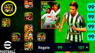 🐐 ASI JUEGA NEYMAR JUNIOR EPICO del SANTOS El Mejor Regateador del Juego  eFootball Mobile [upl. by Silma]