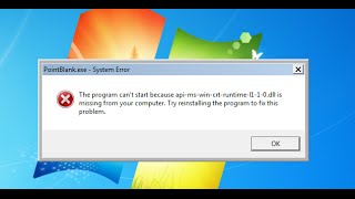 حل مشكلة The program cant start because api ms win crt runtime I 1 O [upl. by Ainesej797]