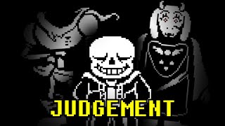 Undertale  Sanss Judgement After Aborting Genocide At HotlandsCore [upl. by Noraa]