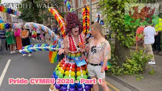 PRIDE CYMRU 2024 Cardiff South Wales Part  1 [upl. by Goldi]