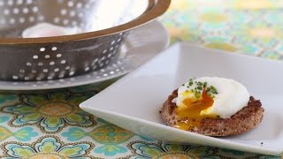 Poached Eggs for a Crowd strainer method [upl. by Akemehs]