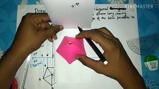 pentagonal pyramid projection  projection of solid  solid drawing youlearnengineeringdrawing [upl. by Epuladaug725]