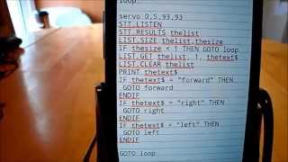 Using RFO BASIC with STEMbot1 to Create a Voice Controlled Robot and a Sensor Controlled Robot [upl. by Yrdua]