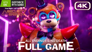 FNAF Security Breach  RTX FULL GAME Walkthrough ALL ENDINGS No Death 4K 60FPS RTX 4090 [upl. by Ingham]