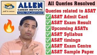 🔴ASAT Admit Card । ASAT Result । ASAT Exam Centre । ASAT Sample Paper । ASAT Timings । ASAT Syllabus [upl. by Latashia71]