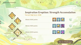 How to complete the event Inspiration Eruption Strength Accumulation in Genshin Impact [upl. by Ansela]