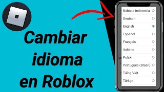 Cómo cambiar el idioma en Roblox [upl. by Nahtanha]