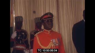 Colonel Ignatius Acheampong Receives Credentials From Envoys of Trinidad amp China  Sept 1972 [upl. by Ailices]