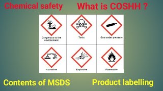 Chemical safety  COSHH  Hazardous substance  MSDS  Product labelling  Classroom training [upl. by Urania]