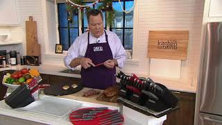 Sabatier Edgekeeper Pro 11Piece Knife Set w Knife Block on QVC [upl. by Bendick]