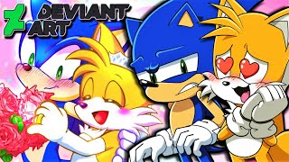 Sonic and Tails LOVE DeviantArt [upl. by Hakim]