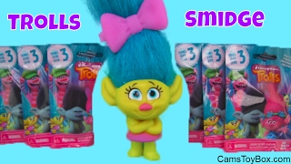 Trolls Smidge Toy Dreamworks Series 3 Blind Bags Opening Names Surprise Toys for Kids Playing [upl. by Molloy661]