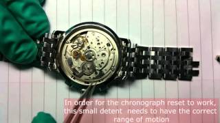 Valjoux 7750 movement chronograph reset problem [upl. by Duke184]