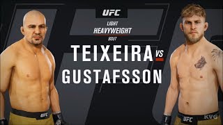 EA Sports UFC 3  Glover Teixeira vs Alexander Gustafsson  Gameplay HD 1080p60FPS [upl. by Filler]