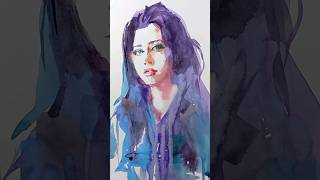 17 minute croquis with watercolor croquis watercolor drawing shorts [upl. by Pena]