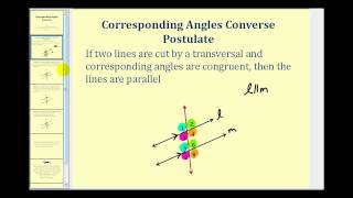 Corresponding Angles Converse [upl. by Haem]