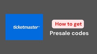 How to Easly get Ticketmaster presale codes [upl. by Diana]